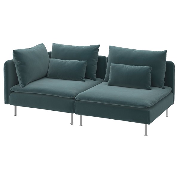 [IKEA/イケア/通販]SODERHAMN ソーデルハムン 3人掛けソファ, オープンエンド/アールハムン ダークグレーブルー[4](79622162)｜WEBYセレクション　店