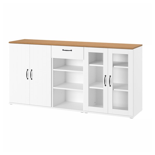 [IKEA/イケア/通販]SKRUVBY スクルーヴビー収納コンビネーション ガラス扉付き, ホワイト,190x90 cm[EE](99525612)｜WEBYセレクション　店
