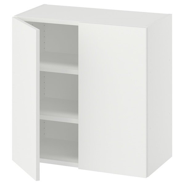 [IKEA/イケア/通販]LASTARE ラスタレ壁取り付け式キャビネットコンビネーション, ホワイト/シェルフ2枚付き,60x32x60 cm[DD](29603689)｜WEBYセレクション　店