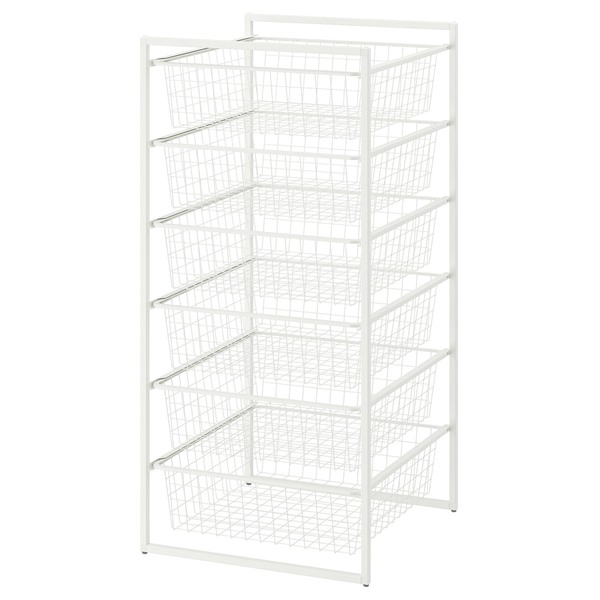 [IKEA/イケア/通販]JONAXEL ヨナクセル収納コンビネーション, ホワイト,50x51x104 cm[FF](99297139)｜WEBYセレクション　店