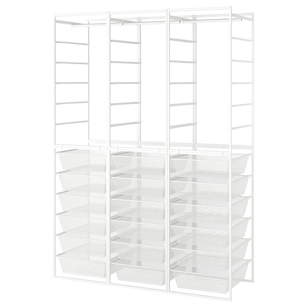 [IKEA/イケア/通販]JONAXEL ヨナクセルワードローブコンビネーション, ホワイト,148x51x207 cm[3](39311464)｜WEBYセレクション　店
