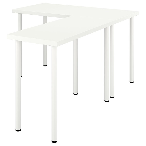 [IKEA/イケア/通販]LAGKAPTEN ラグカプテン / LINNMON リンモンL字形デスク, ホワイト,120x160 cm[3](19627978)｜WEBYセレクション　店