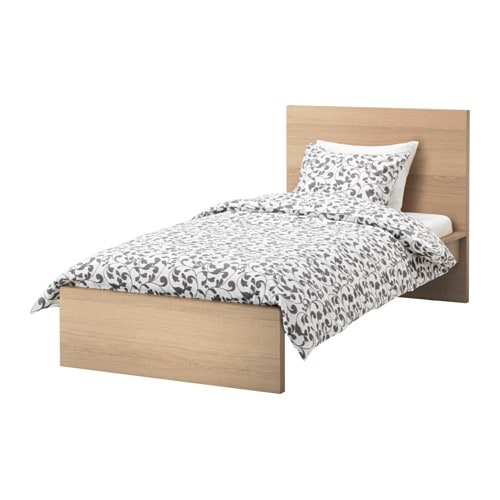 [IKEA/イケア/通販]MALM マルム ベッドフレーム, ホワイトステインオーク材突き板/ロンセット[3](d)(29157298)｜WEBYセレクション　店