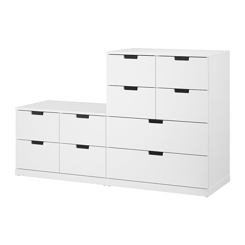 IKEA ノールドリ　チェスト NORDLI ノールドリ チェスト（引き出し×4）, ホワイト, 80x192