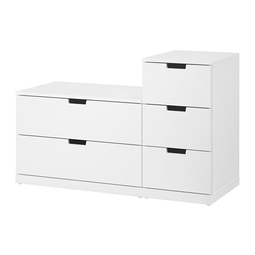 【廃盤カラー!!!】 IKEA イケア NORDLI チェスト シェルフ NORDLI ノールドリ チェスト（引き出し×4）, ホワイト, 80x192