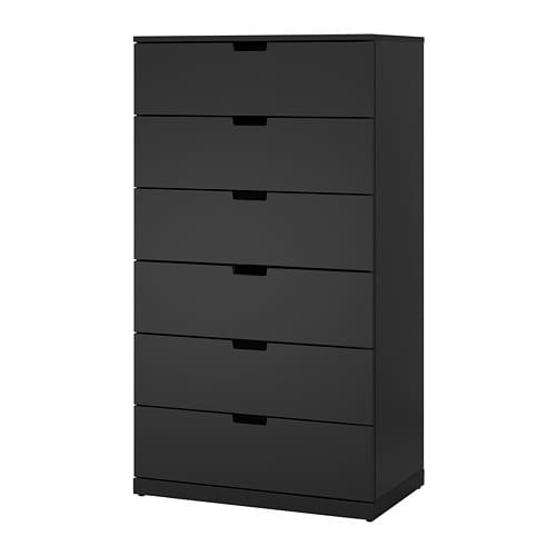 IKEA NORDLI ノールドリ　チェスト　収納　チャコール NORDLI ノールドリ チェスト（引き出し×6）, ホワイト, 160x169