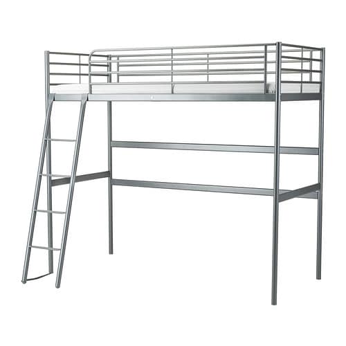 ロフトベッド　IKEA TUFFING TUFFING トゥッフィング ロフトベッドフレーム, ダークグレー