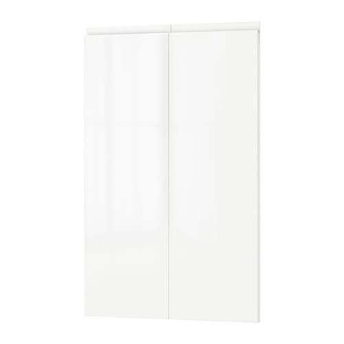 [IKEA/イケア/通販]VOXTORP ヴォックストルプ 扉 コーナーベースキャビネット用 部品2個, 左/ハイグロス ホワイト[D](a)(30417813)