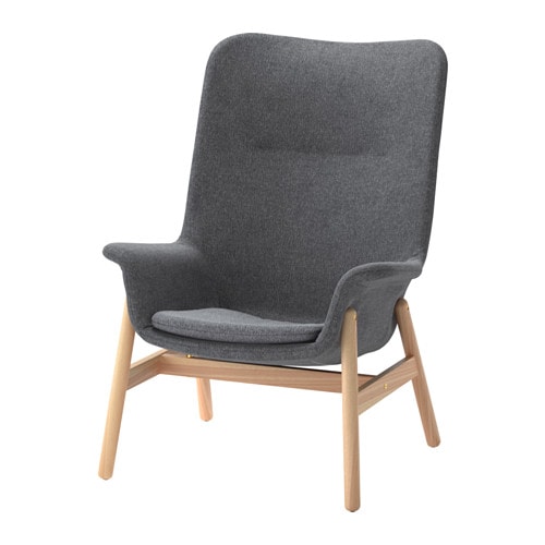 IKEA MARENAS (モーレネス) 椅子 MÅRENÄS chair with armrests, black/Gunnared dark gray - IKEA US