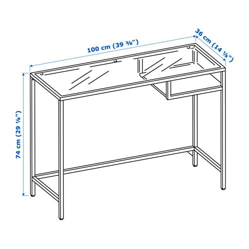 IKEA  VITTSJÖ ヴィットショーネストテーブル VITTSJÖ ヴィットショー ネストテーブル2点セット, ブラック