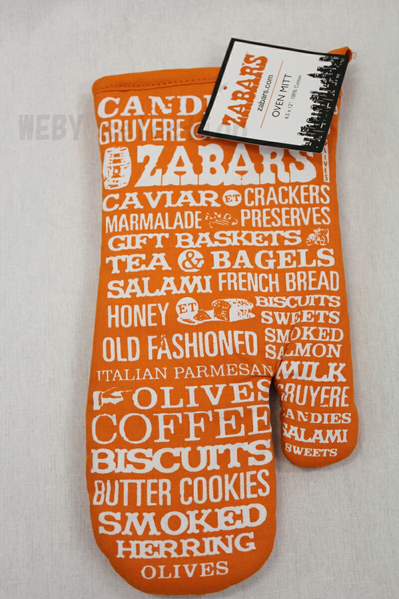 【楽天市場】【ZABAR'S】Zabars Printed Oven Mitts（ゼイバーズ ミトン 手袋）：WEBYセレクション 楽天市場店
