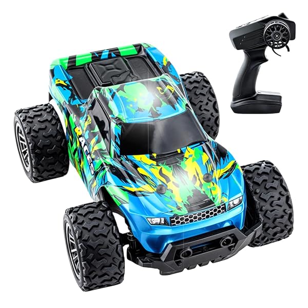 ラジコンカー オフロード 子供向け RCカー - リモコンカー LEDライト 2.4GHz 1/20 充電式バッテリー 独立懸架システム 車おもちゃ 全地形対応 人気 男の子 小学生 中学生 クリスマスプレゼント 誕生日プレゼント