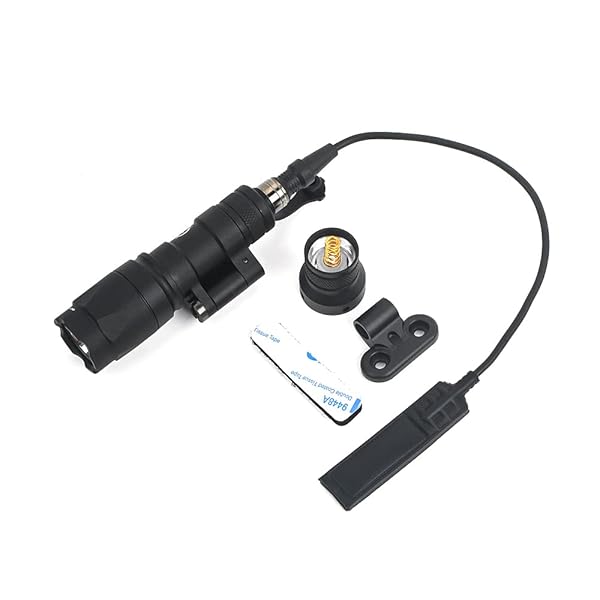 シュアファイア フリップ 可動式 M300A (M340A) スカウトライト フラッシュライト （MLOKと20mmレールマウント搭載） 600ルーメン サバゲー タクティカルライト リモートとプッシュスイッチ付