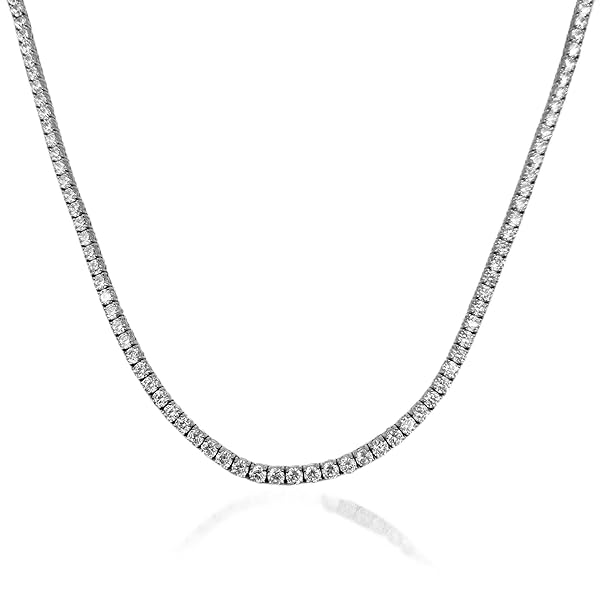 テニスネックレス　人工ダイヤ　45cm GRAレポート付き LTBTN470_sparkle23_yg_4100x.