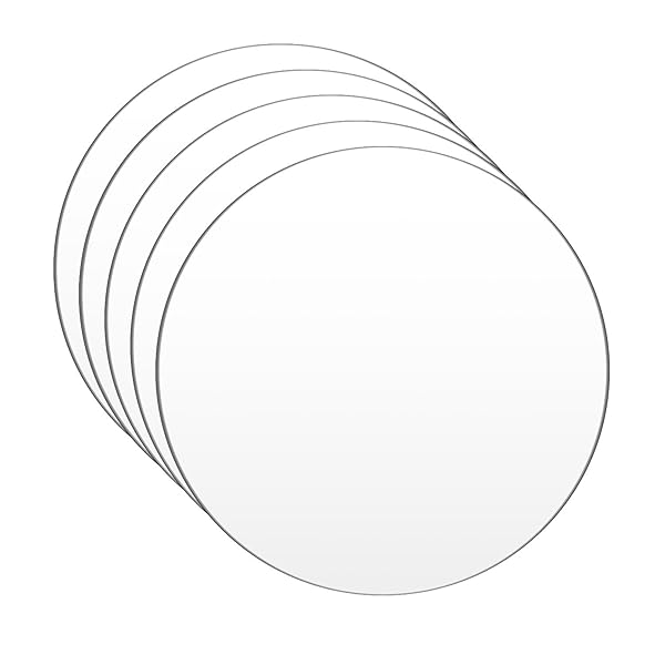 楽天市場】DARENYI 5枚の厚さ1mm 透明 円形アクリル板 直径20cm 高透明