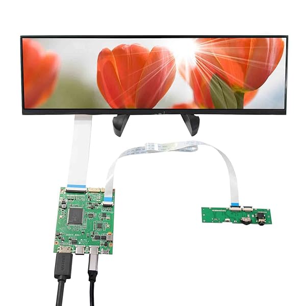 type-c hd lcd 制御装置 12.6in 長っ細い液晶 解像力 1920x515 ips 広可視性角 NV126B5M-N41 パソコン・周辺機器-その他-PCアクセサリー