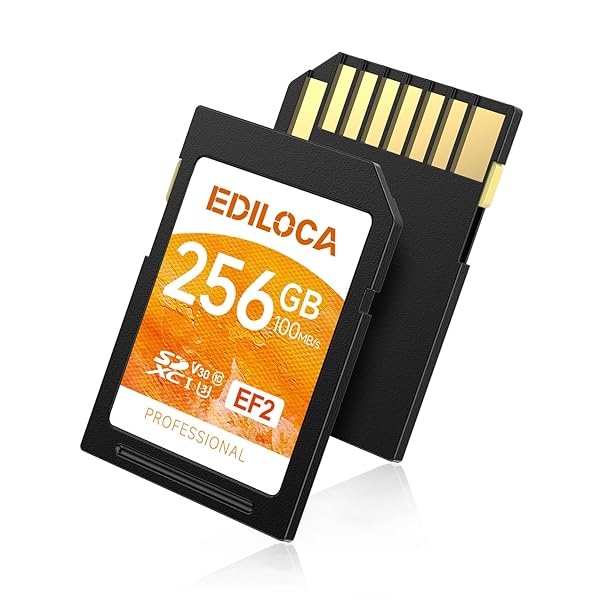 EF2 256GB SD歌留多 UHS-I Class10 U3 V30 弾丸道路 最大限度読取す早さ 100MB/s 最大限度書込す早さ 90MB/s 記憶装置歌留多 4K/盛りだくさん固定ディスク相応う