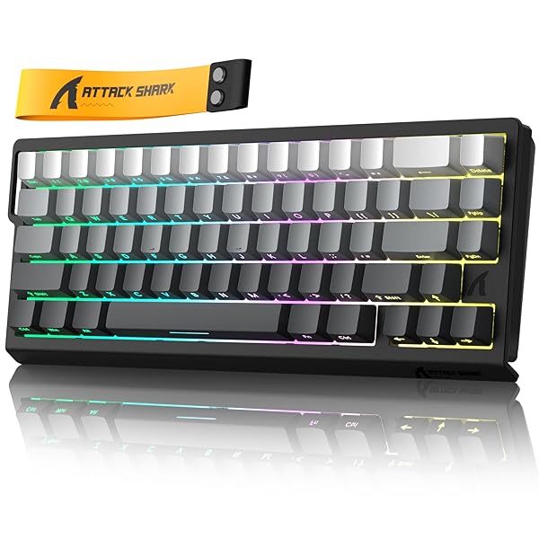 X68HE ラピットトリガー ゲーミングキーボード RT0.01粍 8000hz RGB 有線USB 磁気取り替えっこ 0.125ms引き延ばし ダブル PBTサイドプリントキーキャップ デッド区画自然調整役立つこと 熱っぽいつけ替える能力のある （うす暗い薄墨色）