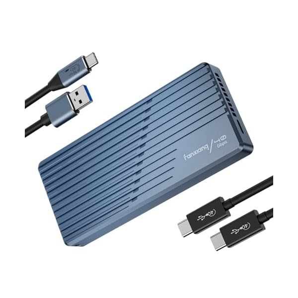 40Gbps超弾丸道路 M.2 SSD 外後ばらい入れもの NVMe SSD 入れもの 内蔵冷やかす気違い付き添い人 高放熱 Thunderbolt 3/4 USB 4.0/3.2/3.1/3.0/2.0相応う 2230 2242 2260 2280(M Key)を受け支える