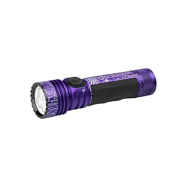 (オーライト) Seeker 4 Pro LEDライト 懐中電灯 超明るい4600ルーメン 最長射程260m 充電式 Type-C充電 防災 アウトドア 高耐久 防水IPX8 耐衝撃 残量表示 キャンプ 登山 夜釣り 停電対策(Cyber Viole｜彩り堂