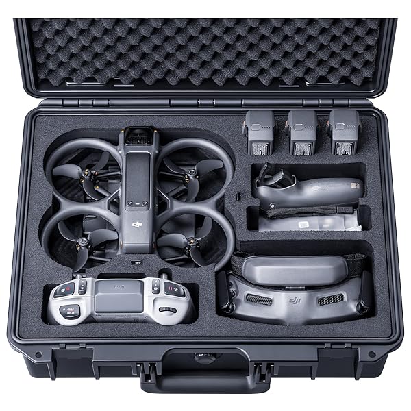 Titan AT200 防水ケース DJI Avata 2 コンボ、DJI FPV送信機 3、DJI Goggles 3 と DJI RC Motion 3 に適用、最大でバッテリー7個を収納可能【ケースのみ】|彩り堂
