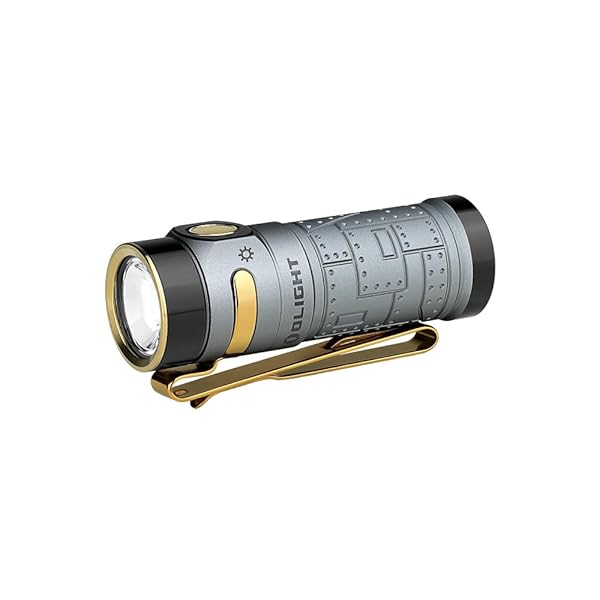 (オー点火装置) Baton 4 閃光電球点火装置 1300lm 小型 豪然たる 無度合い調光ミニ 懐中照明ランプ ハンデ点火装置 申し受ける式 難民キャンプ用 つり銭用 山登り用 軽さ IPX8雨合羽 防災 停電打つ手(薄墨色)