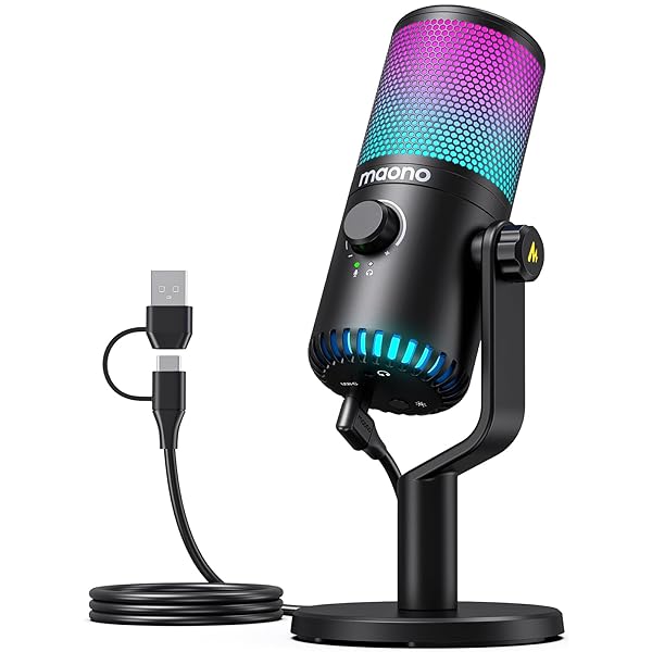 USB コンデンサーマイクロホン ゲーミングマイク パソコン マイクロホン 専用ソフトウエア RGB書き込み ミュートボタン 受話器最終生産物端子あり むき出し指向性 繋ぎ＆かき鳴らす YouTube Skype 取り組み実況 ライブ配送 在宅仕え奉る Windows/Mac