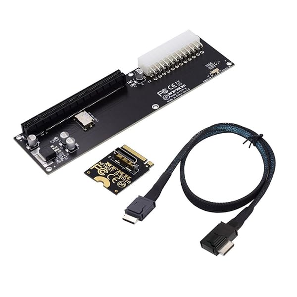 Oculink SFF-8612 - PCI-E 3.0/4.0 M.2 M-Key to PCIe 3.0/4.0 X16アダプタ eGPU/GPD Win Max2 外の方グラフィクス歌留多\u0026SSD用