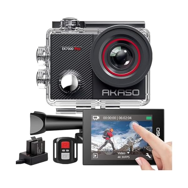 EK7000 Pro 動き写真器 4K 2000万絵素 タッチパネル式 Type-C外の方マイクロホン相応う 手ブレ手を加える WIFI積み上げる 広角水晶体 40m雨合羽 水中写真器 HDMI最終生産物 運動競技 遠隔操作付き添い人 2つ1350mAh蓄電池 十分な量なアクセサ