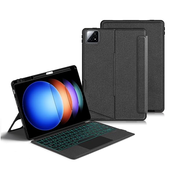 縦置き相応う Xiaomi Pad 6S Pro 12.4in相応う 鍵盤 タッチパッド うしろ側点火装置付き添い人 磁石式 入れもの 懸け隔てる式 シャオミ Pad 6S Pro 12.4in 鍵盤入れもの 押しかぶせる 磁気へばり着く 貨物自動車パッド付き添い人