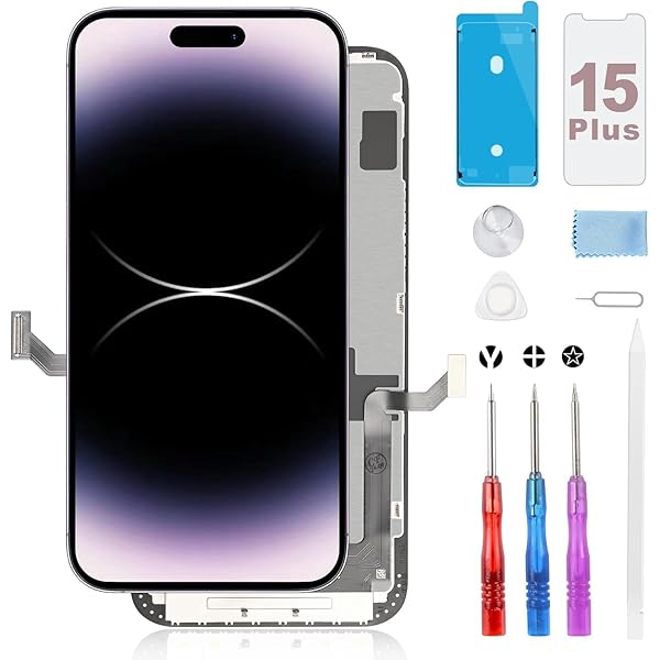 for iPhone 15 Plus 液晶ダイアログボックス - 6.7in LCD 15 Plus 画面取り替えっこ 向こう正面ダイアログボックス タッチパネル 取りつくろう 映写幕 向こう正面硝子 取りつくろう部分品 デジタイザー 取りつくろう物の具付き添い人
