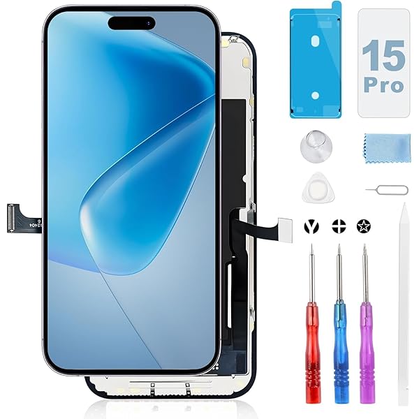 for iPhone 15 Pro 液晶ダイアログボックス - 6.1in LCD 15Pro 画面取り替えっこ 向こう正面ダイアログボックス タッチパネル 取りつくろう 映写幕 向こう正面硝子 取りつくろう部分品 デジタイザー 取りつくろう物の具付き添い人