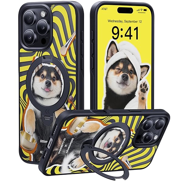【透き通る御膳上等感・定点360°回転させる】 iPhone 16 Pro Max 用容れもの 柴犬 犬猥りがましい 米軍MIL判定基準 相応う感 MagSafe相応う 最大限度25W手っとり早い申し受ける相応う 横縦合い性 角度自在 超強磁気力 耐衝撃 高耐久性 さあ美大広間付き添い人 指紋押しとどめる 黄変