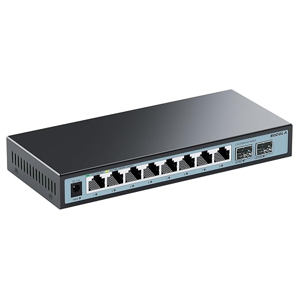 楽天市場】2.5gbps スイッチングハブ 10ポート（8x2.5G RJ45と2x10G