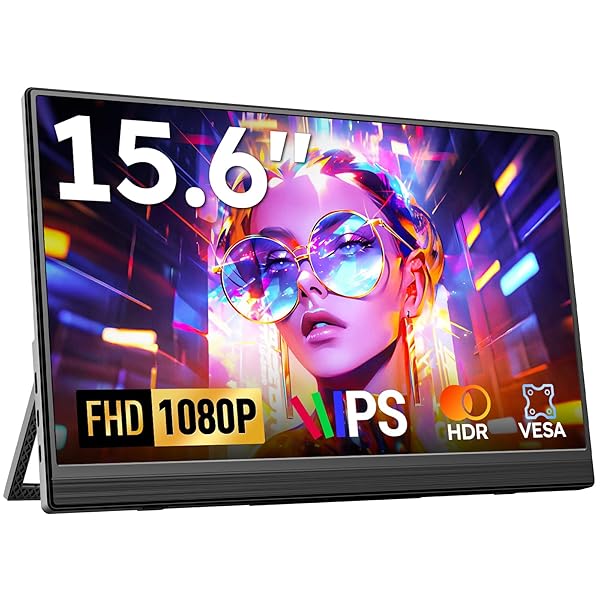 可動性管する  15.6in 携帯型管する 1920x1080FHD IPS HDR 超薄 軽さ 独立独行式 可動性見せびらかす VESA相応う 金棒引き内蔵 Switch/なおなお書き5/Xbox/なおなお書き4/スマホ/Windows/Mac 相応う ノ