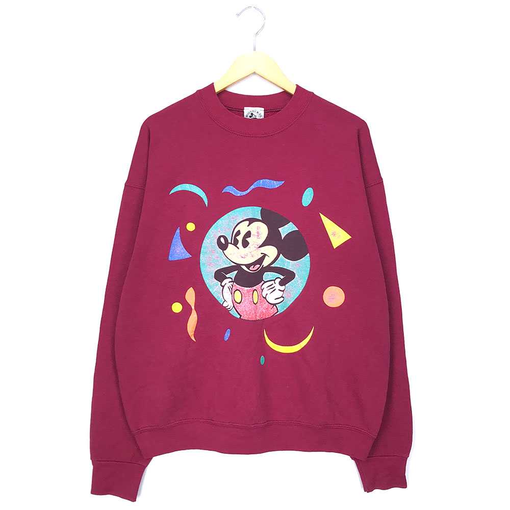 楽天市場 ミッキー キャラクタースウェット レッド Mickey Disney ディズニー トレーナー プリント 赤 古着 中古 Wv1912 1081 Wego Vintage Online Store