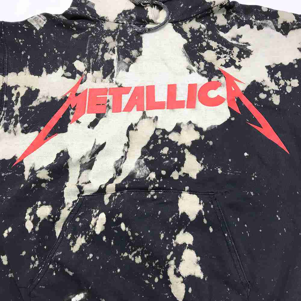 楽天市場 メタリカ スウェットパーカ ブラック Metallica プルオーバー パーカー プリント ロゴ ブリーチ 加工 黒 ホワイト 白 古着 中古 Wv1912 1679 Wego Vintage Online Store