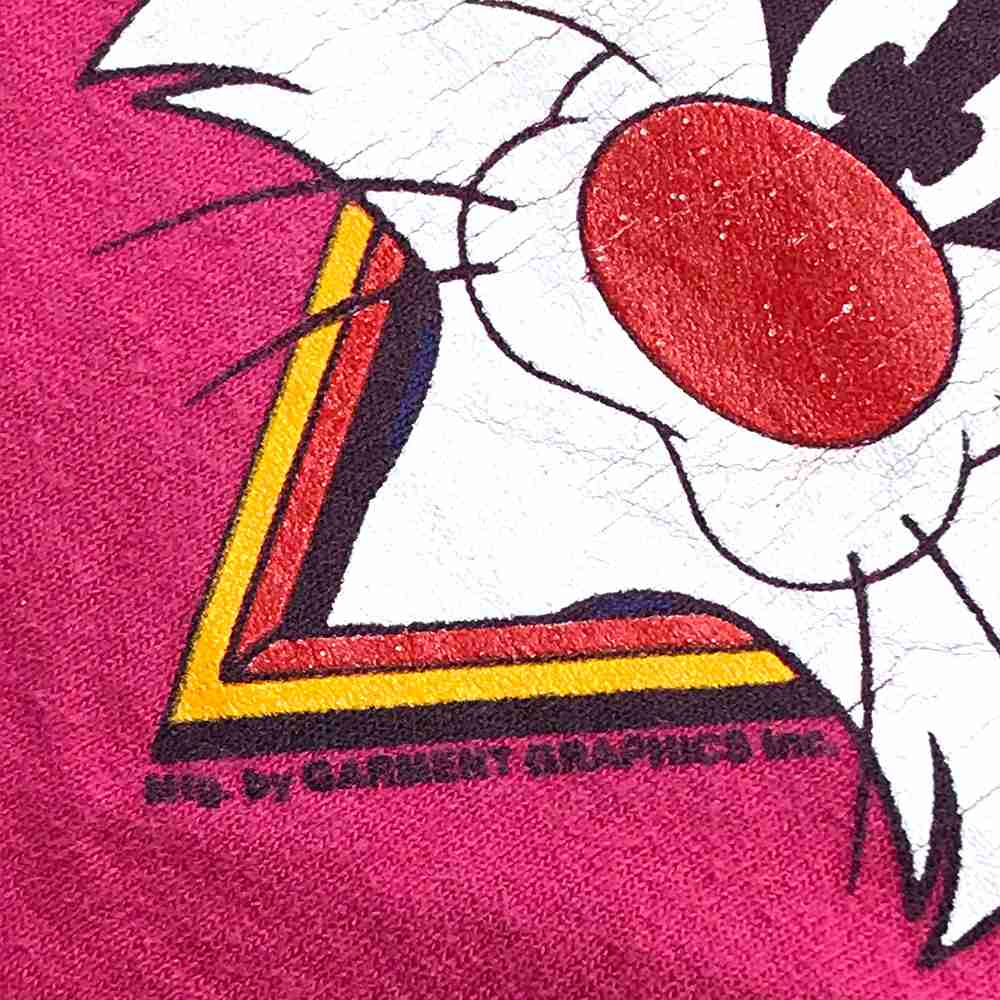 楽天市場 ルーニー テューンズ キャラクターｔシャツ サイズ表記 Xl ピンク Looney Tunes 半袖 Tweety トゥイーティー Bugs Bunny バッグス バニー Sylvester Cat シルベスター Daffy Duck ダフィー ダック Warner Bros ワーナー ルーニー テューンズ 古着 中古