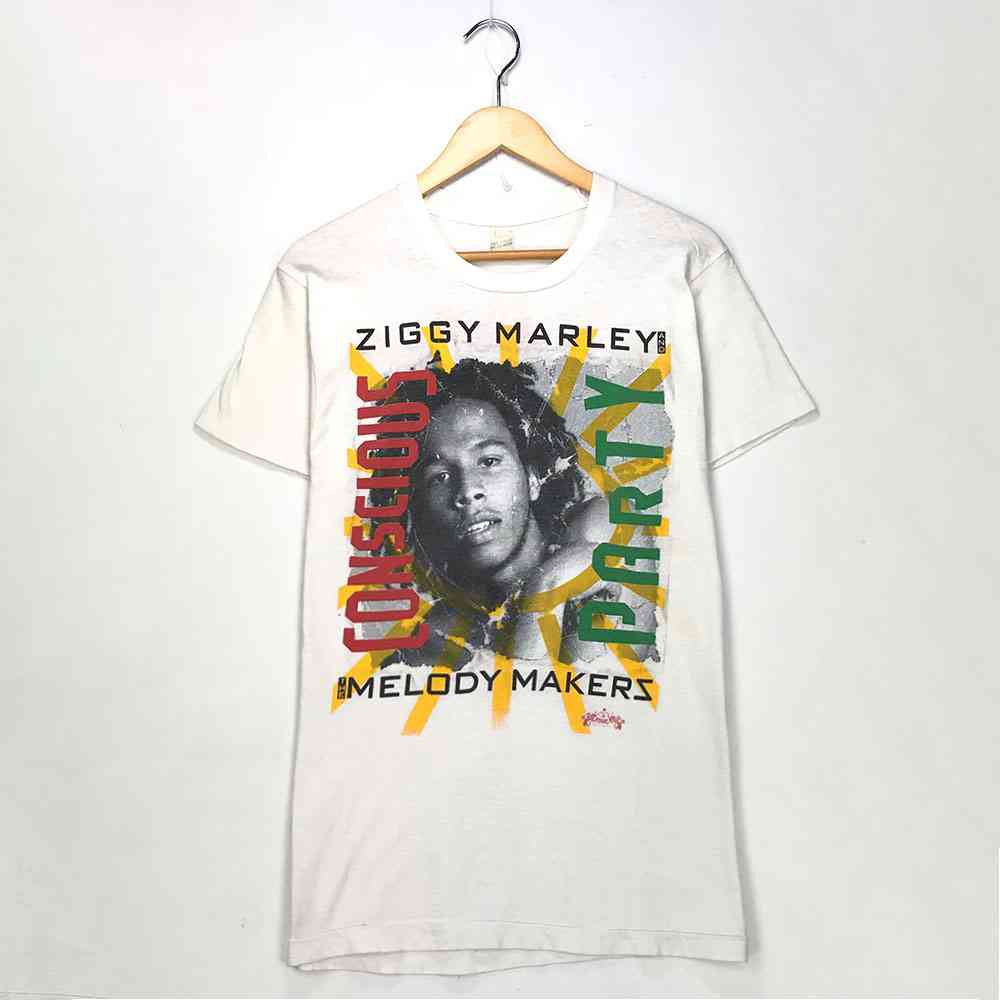 楽天市場 Ziggy Marley プリントtシャツ ホワイト 80 S 80年代 Vintage ヴィンテージ ビンテージ プリント ラスタ レゲエ 白 半袖 ジギーマーリー ボブマーリー 古着 中古 Wv1912 1513 Wego Vintage Online Store