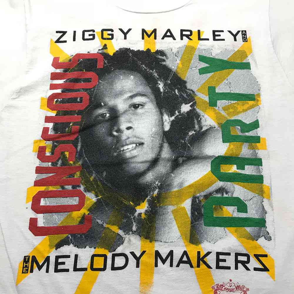 楽天市場 Ziggy Marley プリントtシャツ ホワイト 80 S 80年代 Vintage ヴィンテージ ビンテージ プリント ラスタ レゲエ 白 半袖 ジギーマーリー ボブマーリー 古着 中古 Wv1912 1513 Wego Vintage Online Store