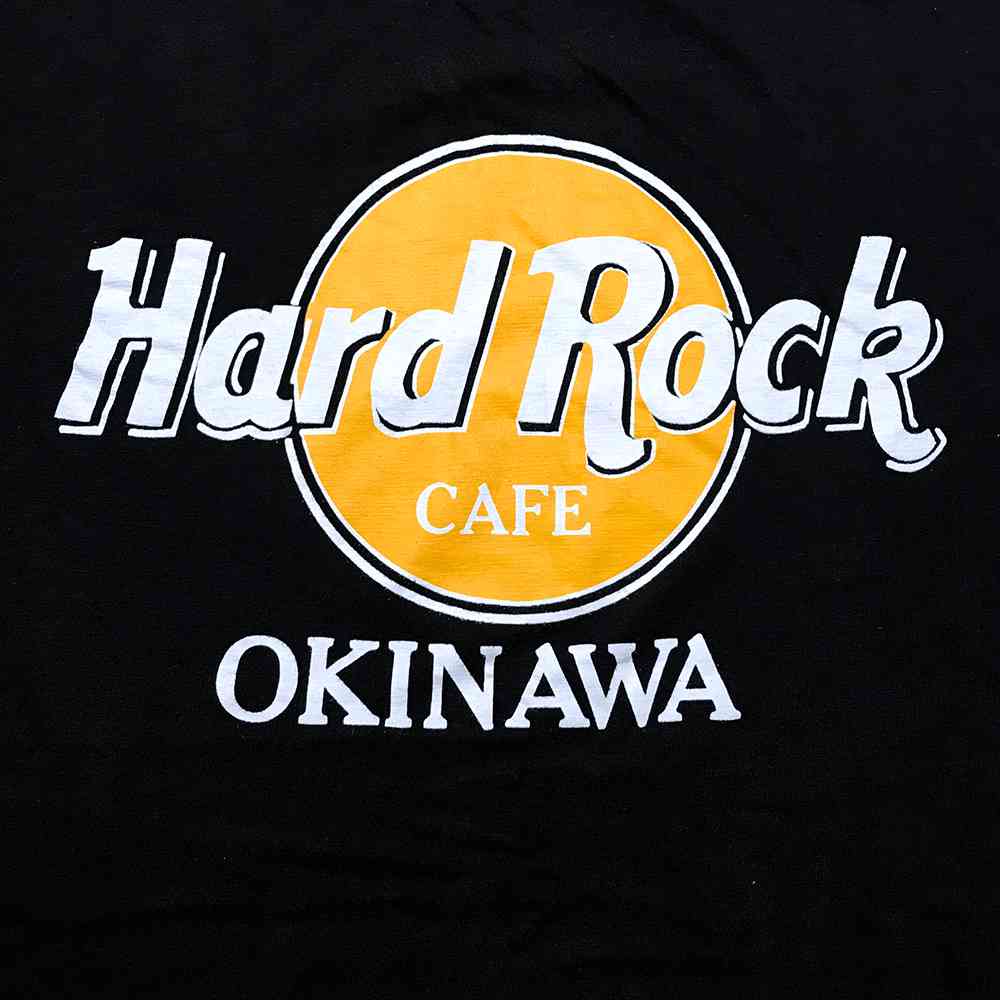 【楽天市場】ハードロックカフェ 企業Tシャツ ブラック Hard Rock Cafe プリント 半袖 黒 OKINAWA 沖縄 企業 古着