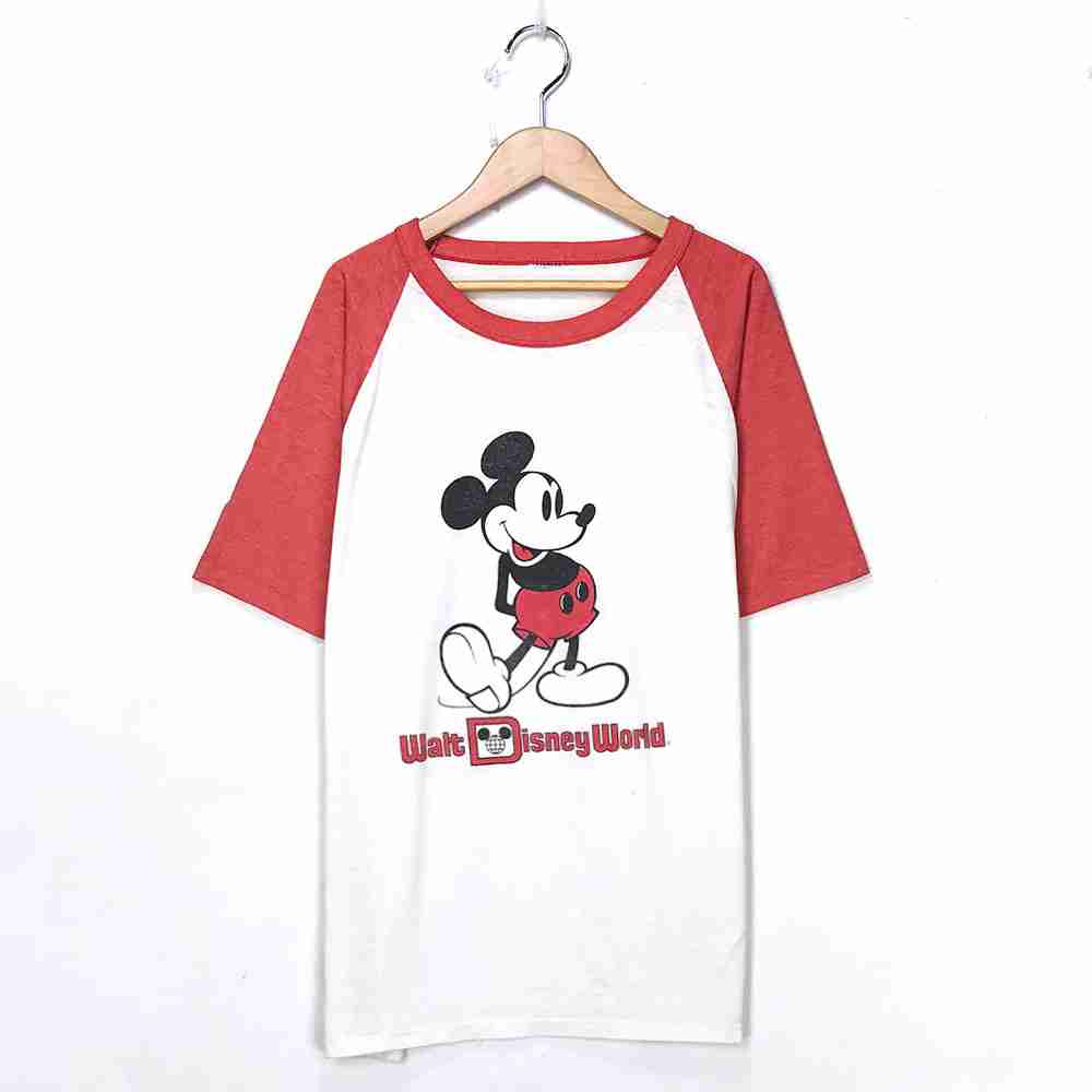 楽天市場 ミッキー キャラクターｔシャツ ホワイト Mickey プリント Disney ディズニー 半袖 白 古着 中古 Wv1912 1935 Wego Vintage Online Store