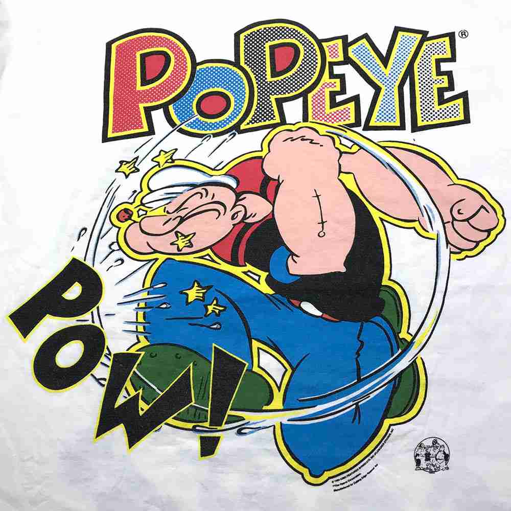 楽天市場 ポパイ キャラクターｔシャツ ホワイト Popeye プリント 半袖 白 古着 中古 Wv1912 1967 Wego Vintage Online Store