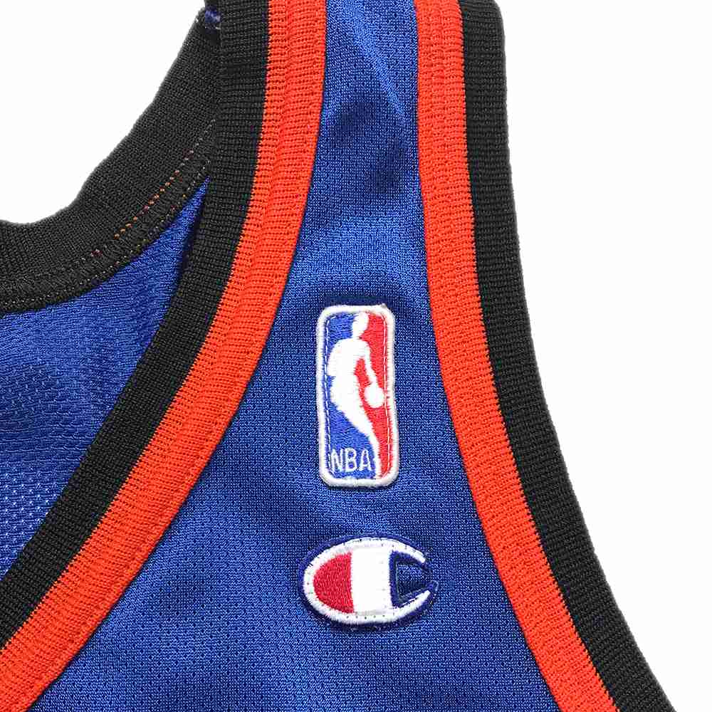 楽天市場 チャンピオン ナイロンタンクトップ ブルー Champion ノースリーブ ロゴ 刺繍 Nba ゲームシャツ ユニフォーム 青 赤 レッド 黒 ブラック バスケ 古着 中古 Wv05 0415 Wego Vintage Online Store