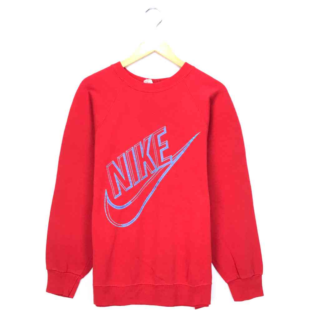 楽天市場 ナイキ スポーツブランドスウェット サイズ表記 Xl レッド Nike トレーナー 長袖 ロゴ プリント 赤 スウォッシュ 古着 中古 Wv05 1258 Wego Vintage Online Store