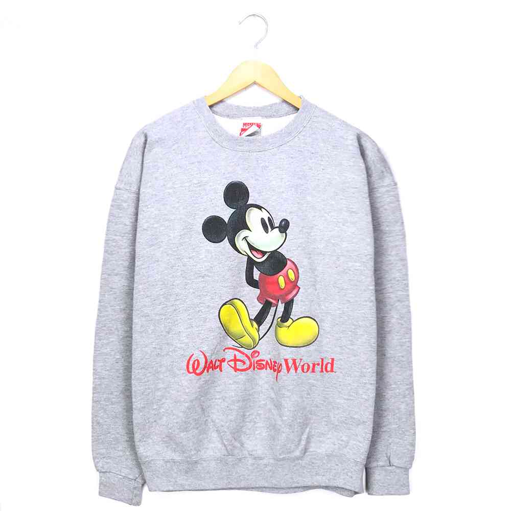楽天市場 ミッキー キャラクタースウェット サイズ表記 L グレー Minnie 長袖 プリント 灰 トレーナー ディズニー Disney キャラスウェ 古着 中古 Wv2101 0152 Wego Vintage Online Store