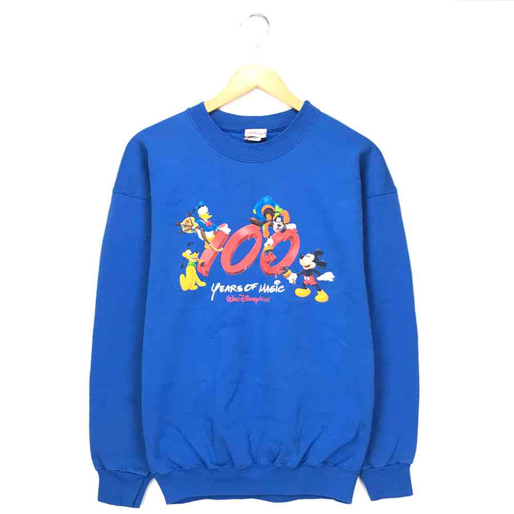 楽天市場 ミッキー キャラクタースウェット サイズ表記 M ブルー Mickey グーフィー Goofy プルート Pluto ドナルダック Donald Duck 青 プリント トレーナー ディズニー Disney 古着 中古 Wv2101 0261 Wego Vintage Online Store