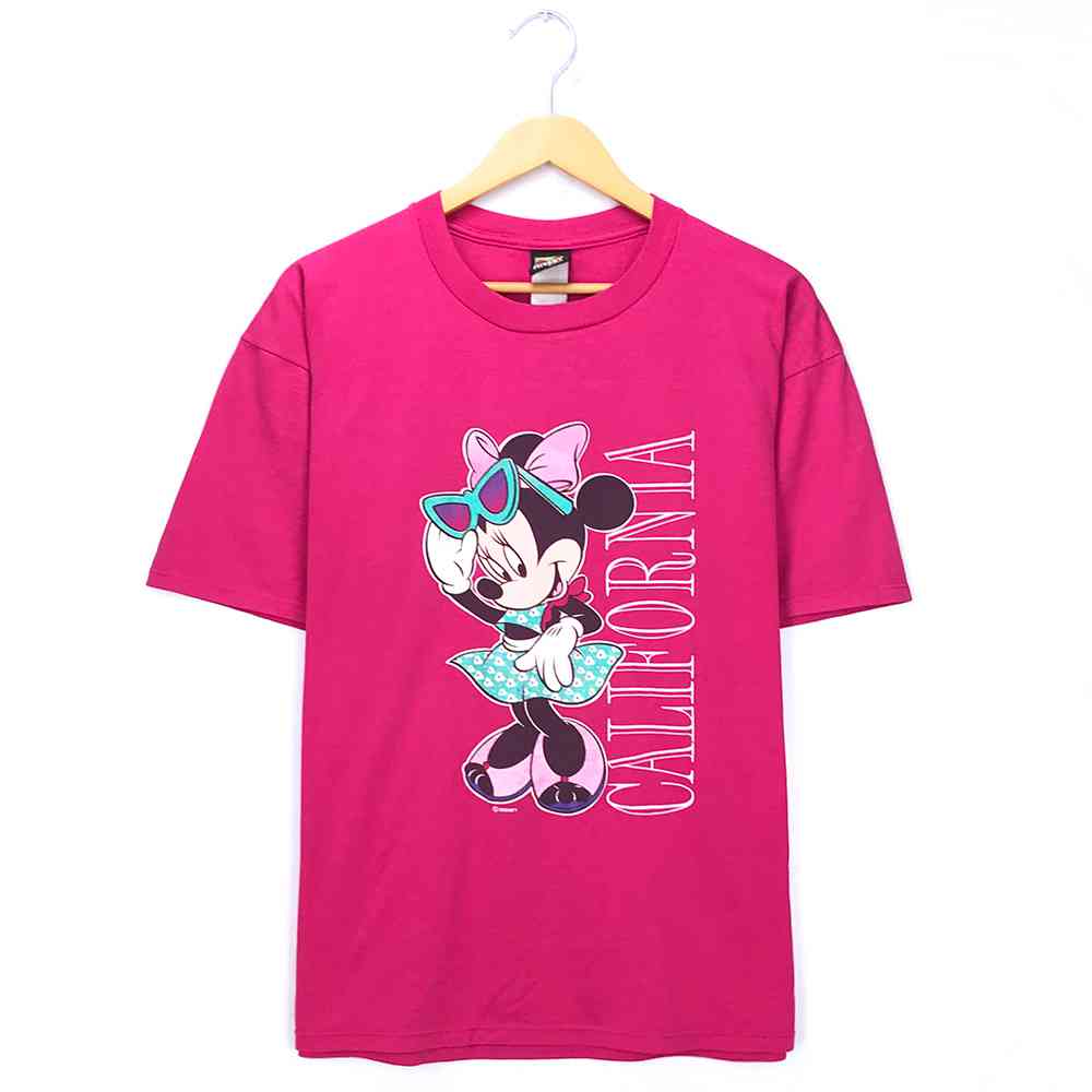 楽天市場 ミニー キャラクターｔシャツ ピンク Minnie ディズニー Disney プリント 半袖 California 古着 中古 Wv2101 07 Wego Vintage Online Store