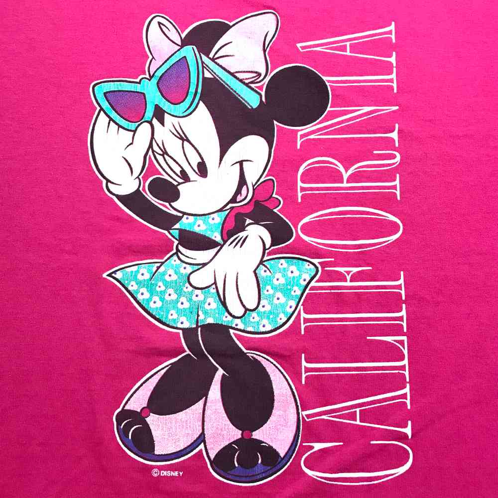 楽天市場 ミニー キャラクターｔシャツ ピンク Minnie ディズニー Disney プリント 半袖 California 古着 中古 Wv2101 07 Wego Vintage Online Store