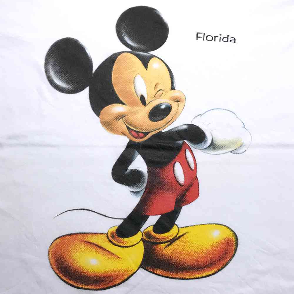 楽天市場 ミッキー キャラクターｔシャツ サイズ表記 L ホワイト Disney ディズニー プリント 半袖 ビッグt ビッグシルエット 白 Mickey キャラt 古着 2108 中古 Wv2101 15 Wego Vintage Online Store